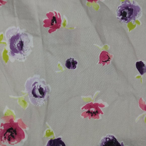 VICTORIA'S SECRET | Cotton Khaki Floral Glitter PJ Lounge Pants | Large - Picture 4 of 4